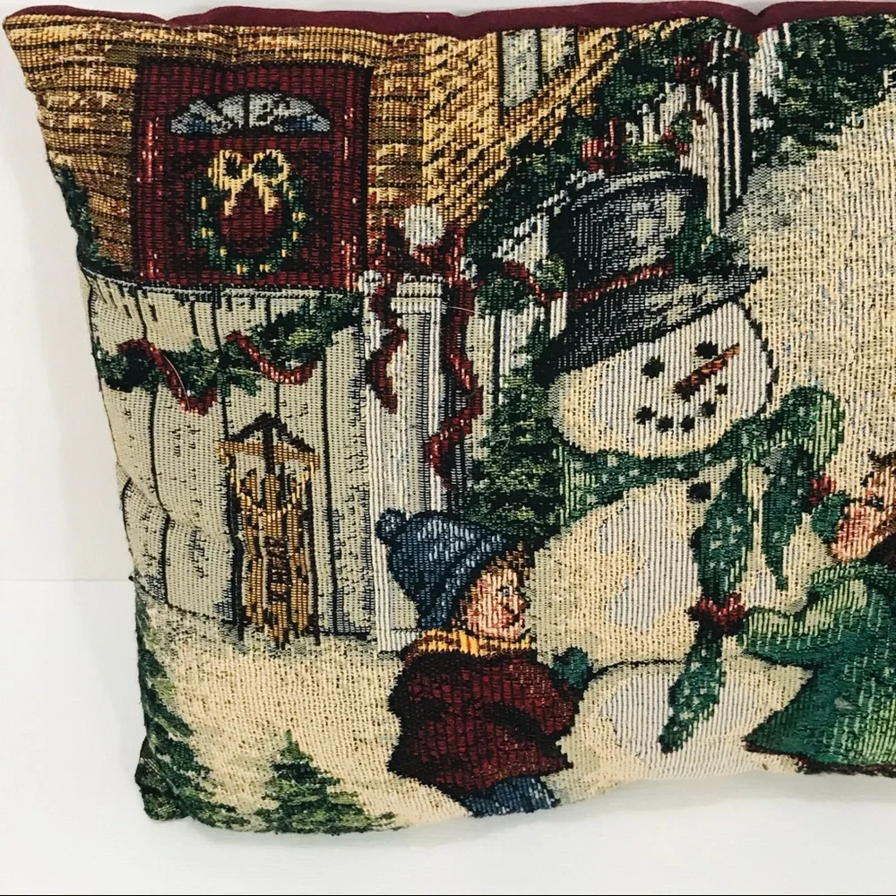 Frosty The Snowman Holiday Drive Decorative Pillow